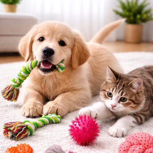 6-in-1 Interactive Dog & Cat Toy Set